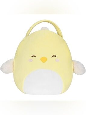 Squishmallows Original 12-Inch Ivanna Chick Treat Pail Easter Basket
